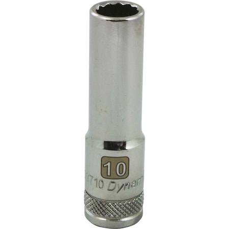 Dynamic 3/8" Drive, 10mm Metric Socket, 12 Points D009710